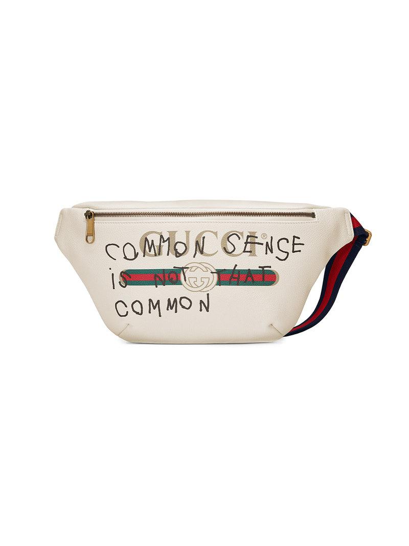 Gucci Coco Capitán Logo Belt Bag in White for Men | Lyst Australia