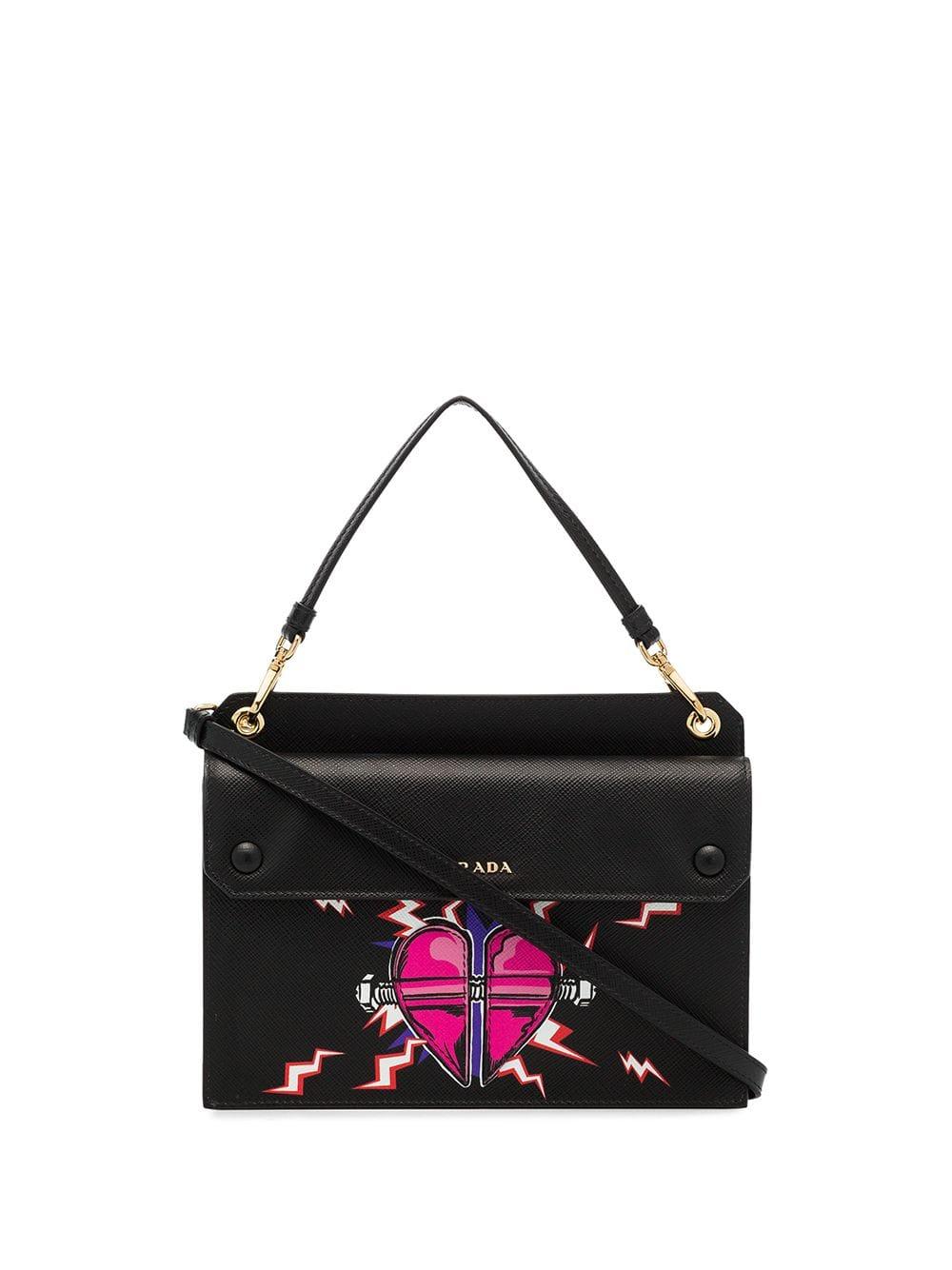prada mini heart bag