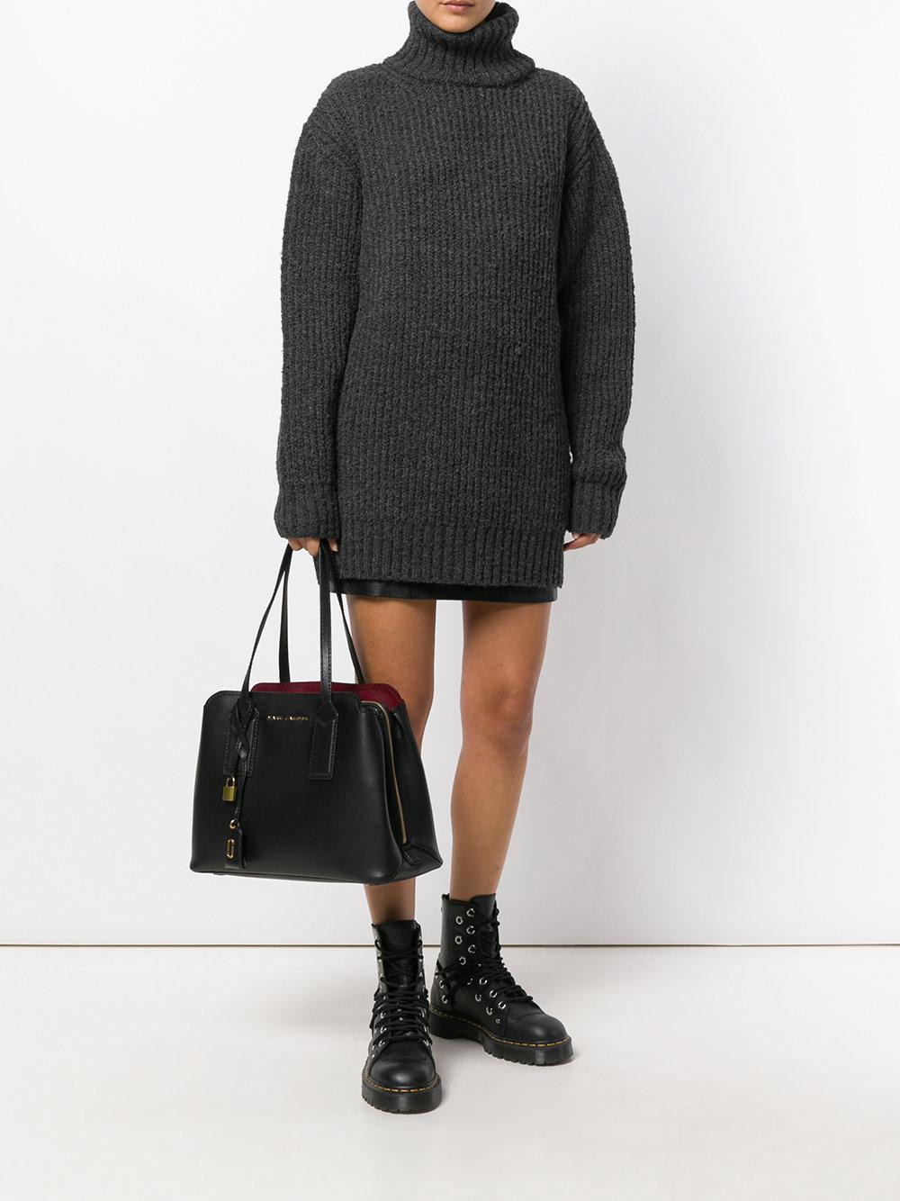 Marc Jacobs Leather The Editor Shoulder Bag in Black Save 9 Lyst