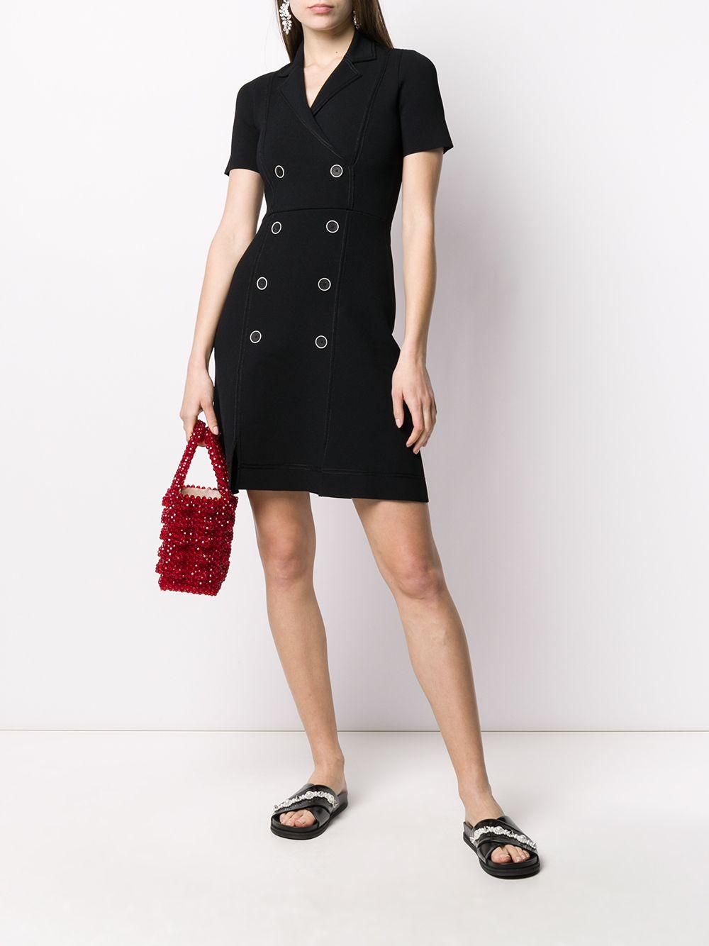 Sandro Double-breasted Dress in Black - Lyst