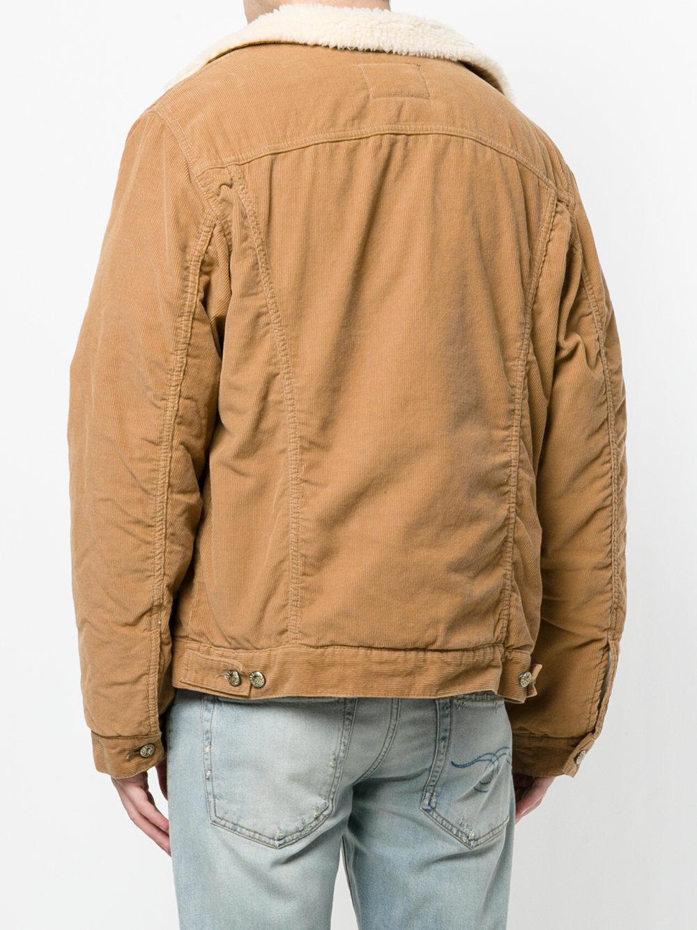 R13 Fur Lined Corduroy Jacket in Brown for Men Lyst