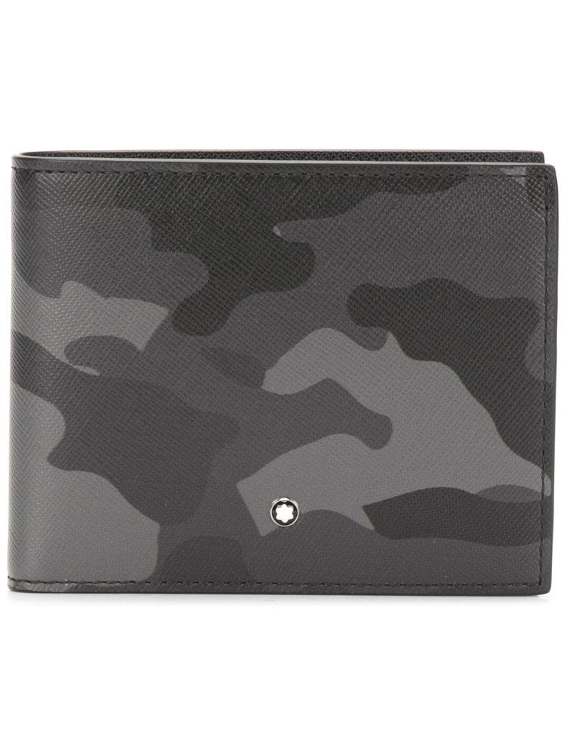 Portefeuille Montblanc Pour Homme - Cuir Noir - Bon état - Occasion De Qualité
