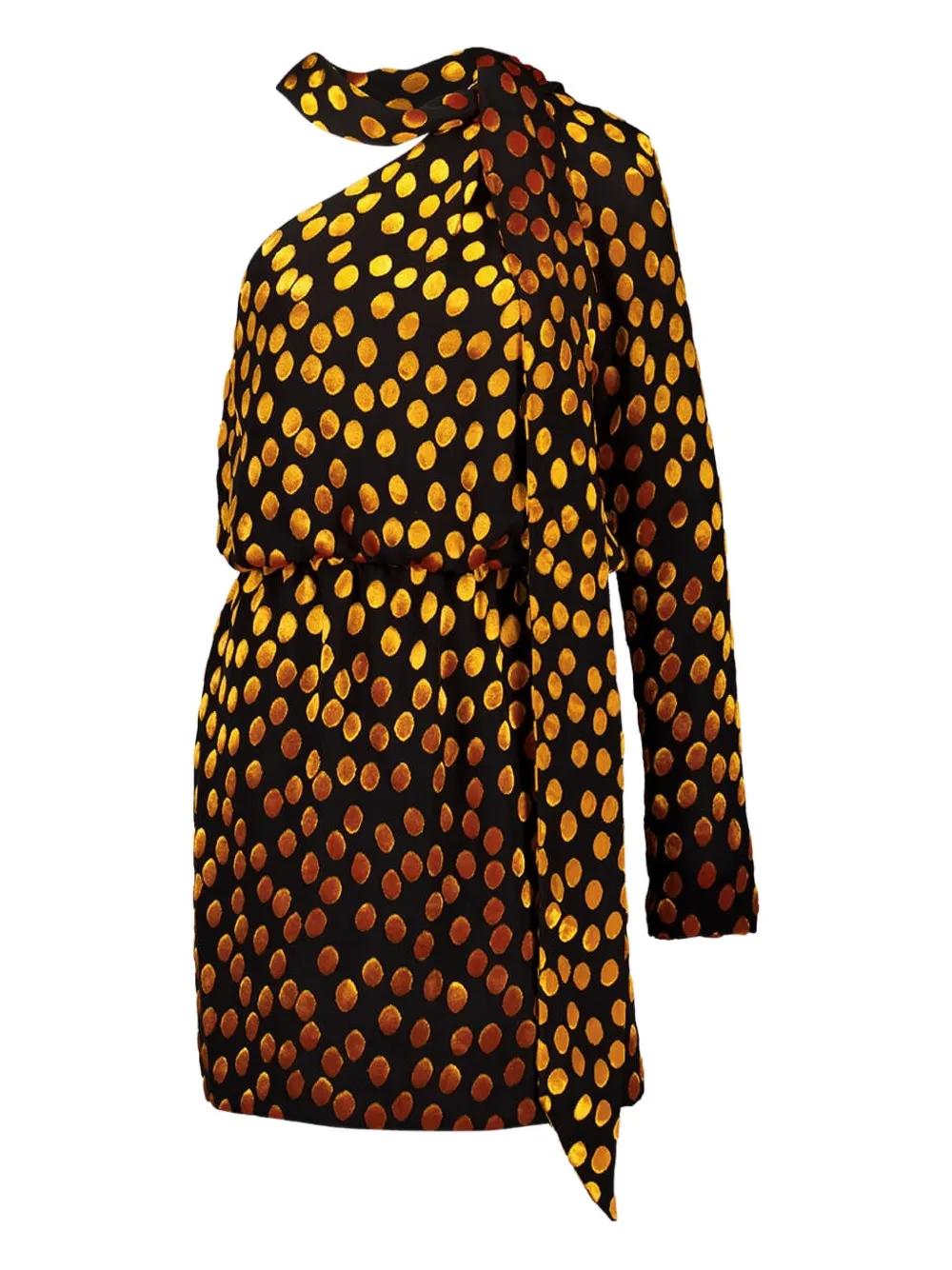 ワンピース Saint Laurent DRESS (792010Y7I17 1000) SAINT LAURENT Saint Laurent Dress | baltini | REVERSIBLE