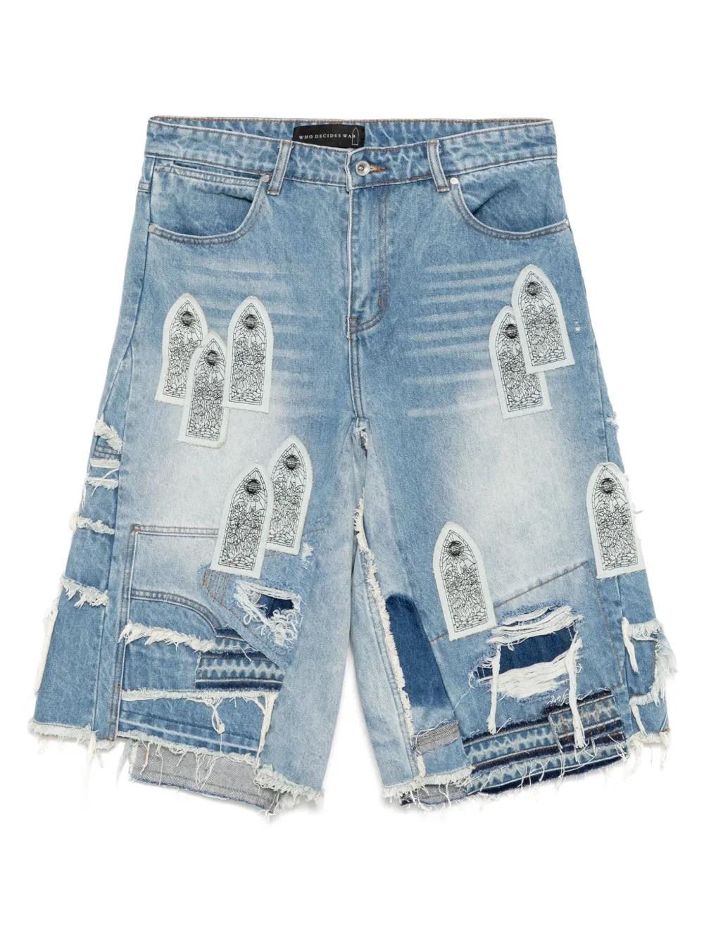 WHO DECIDES WAR デニムショートパンツ Who Decides War Casual shorts for Men | Online Sale up to 76% off
