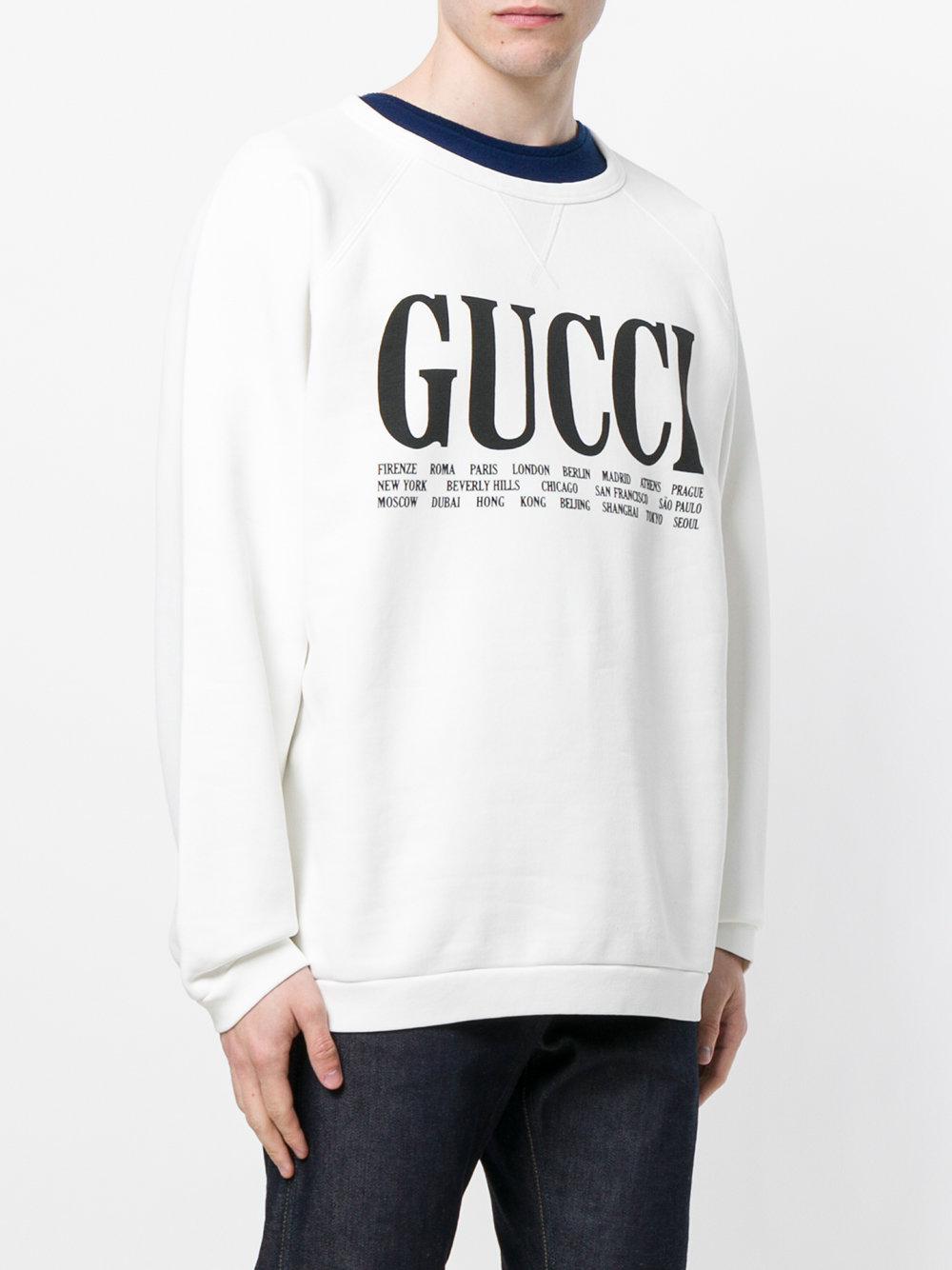 white gucci crewneck