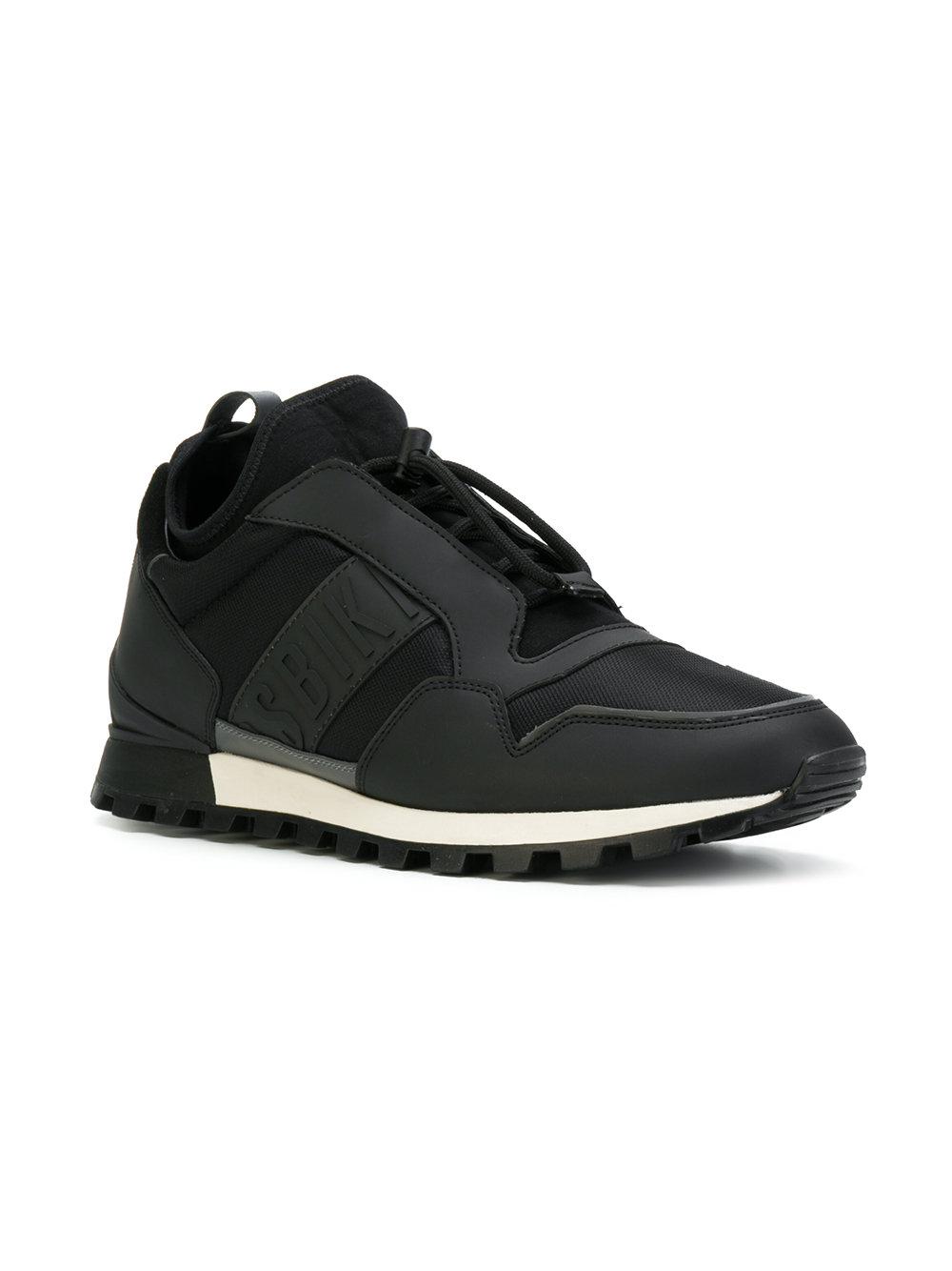 Dirk Bikkembergs Leather Fender 942 Sneakers in Black for