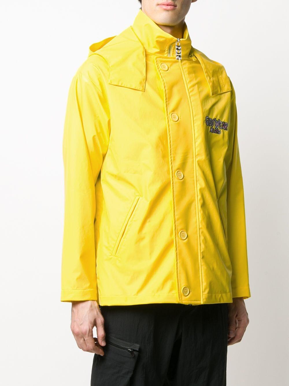Gcds Jurassic Park Hooded Raincoat in Yellow for Men | Lyst