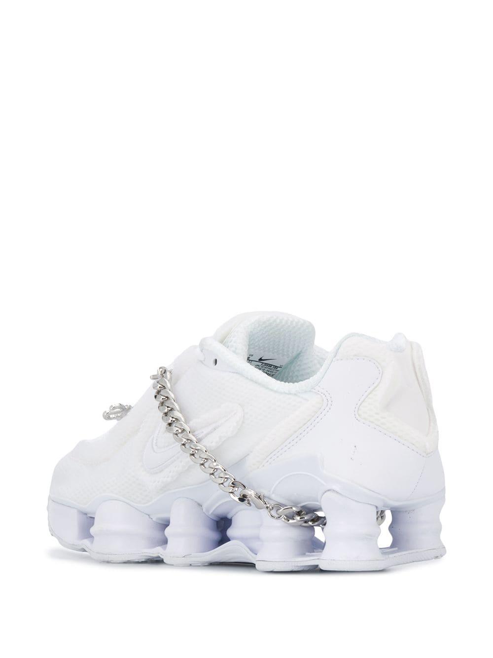 Comme des Garçons Leather X Nike Shox Tl Sneakers in White - Lyst