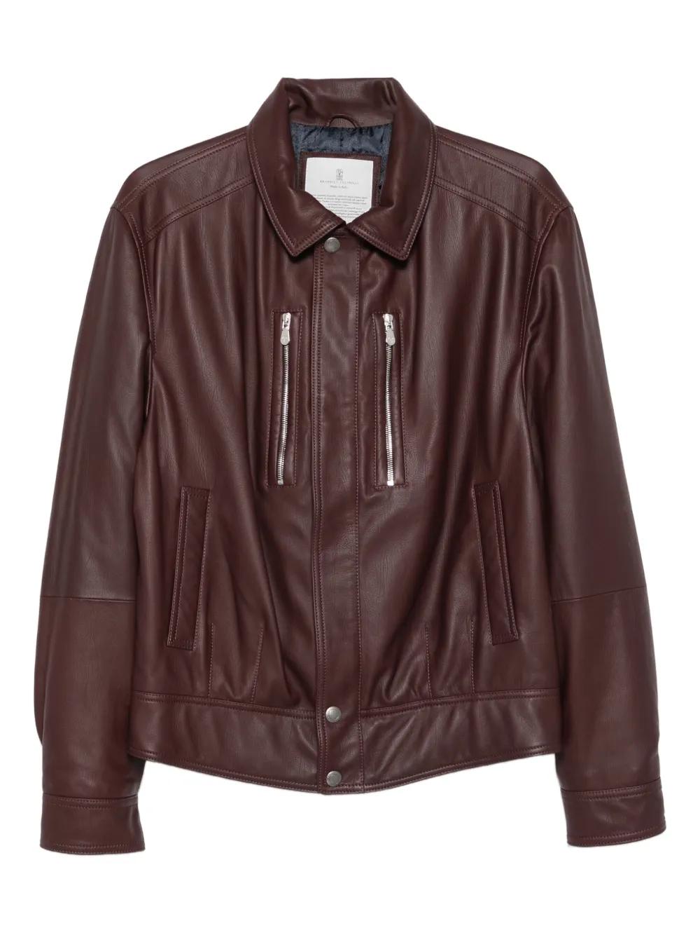 【ブルネロクチネリ】 Jackets - Leather Jackets ジャケット Brunello Cucinelli Leather jackets for Men | Online Sale up