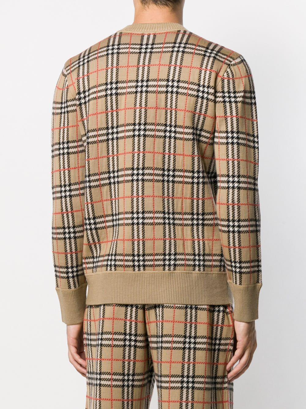 burberry check jumper
