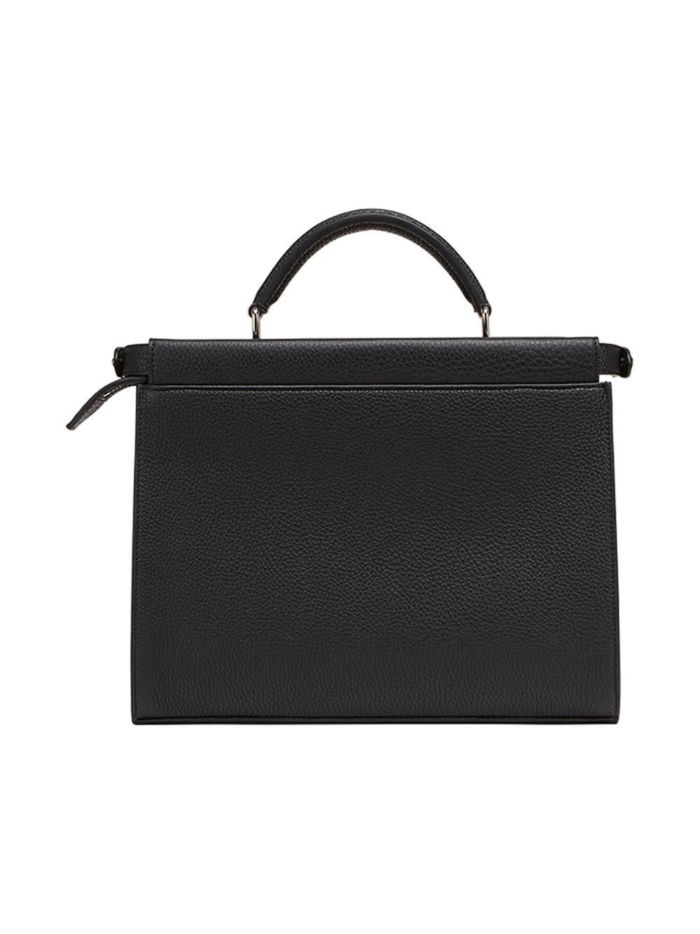 Fendi Leather Mini Peekaboo Fit Bag in Black for Men | Lyst Fendi Leather Mini Peekaboo Fit Bag in Black for Men | Lyst
