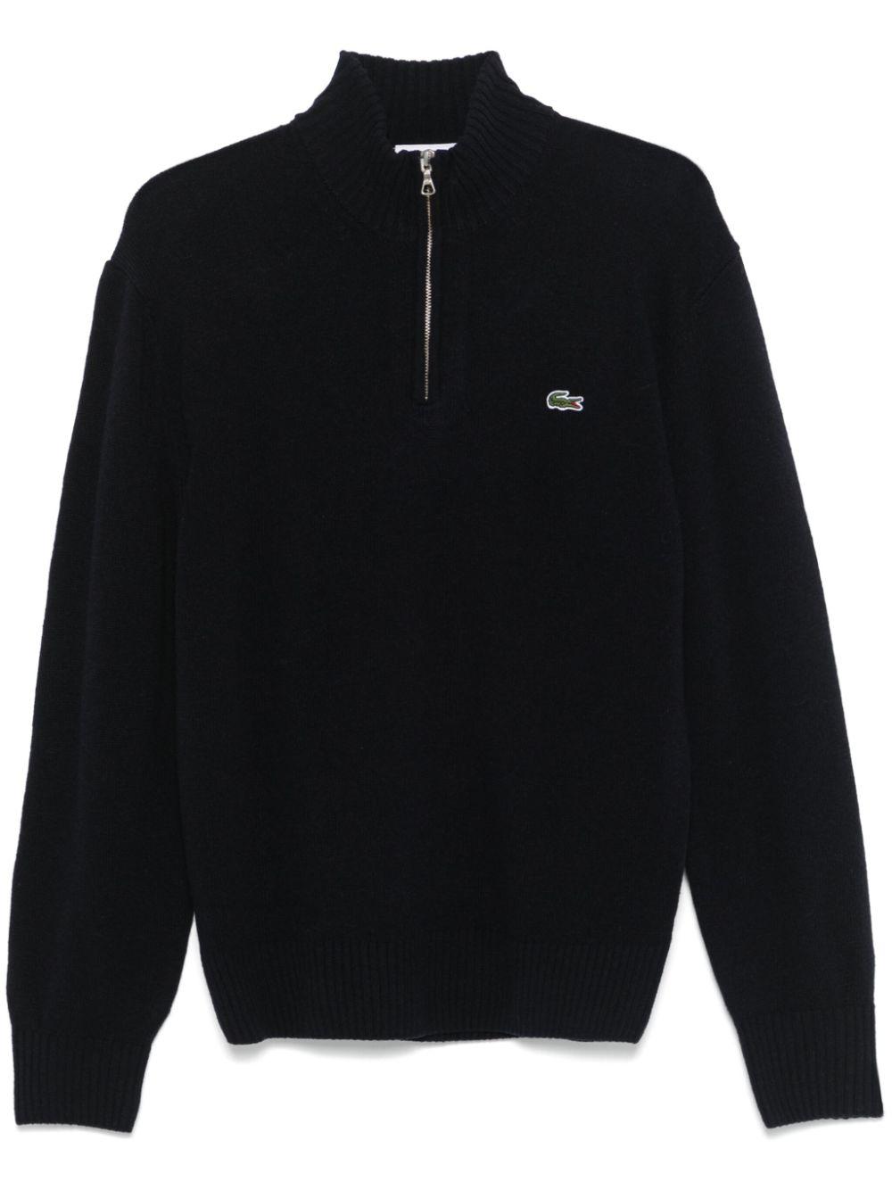 Half zip lacoste jumper best sale