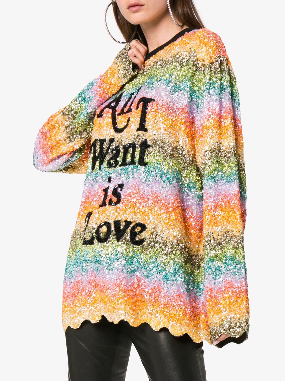 ALL WE NEED IS LOVE SWEATER ALL WE NEED IS LOVE SWEATER
