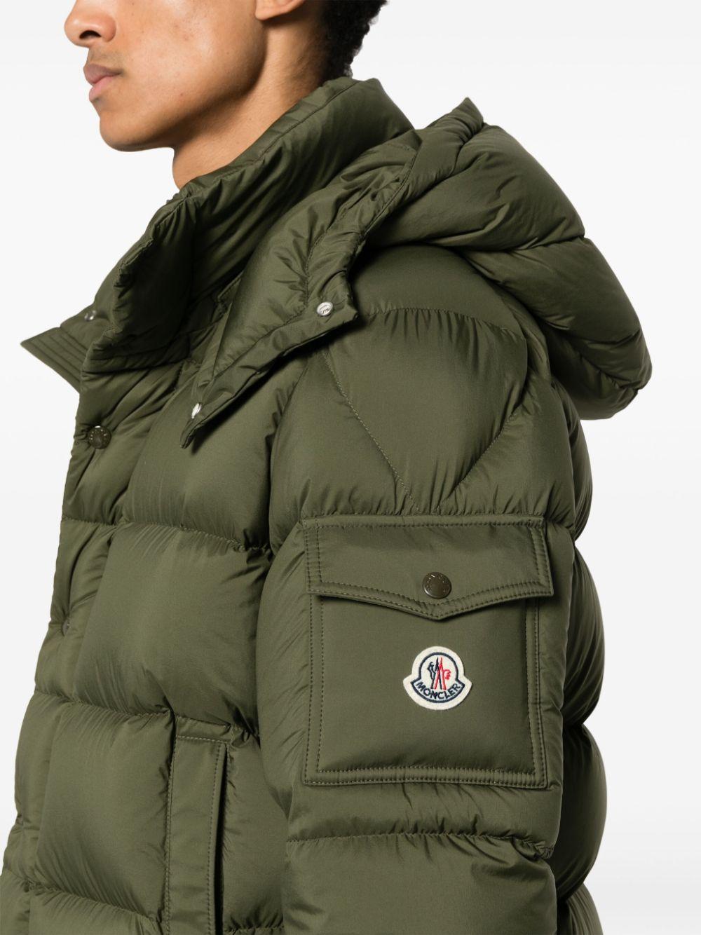 Moncler green coat sale