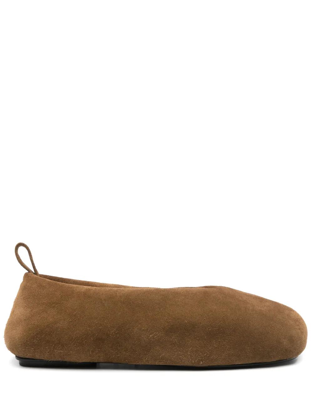 スリッポン CARVEN SE201 SHOES SLIPPERS Carven Suede Slippers in Brown | Lyst