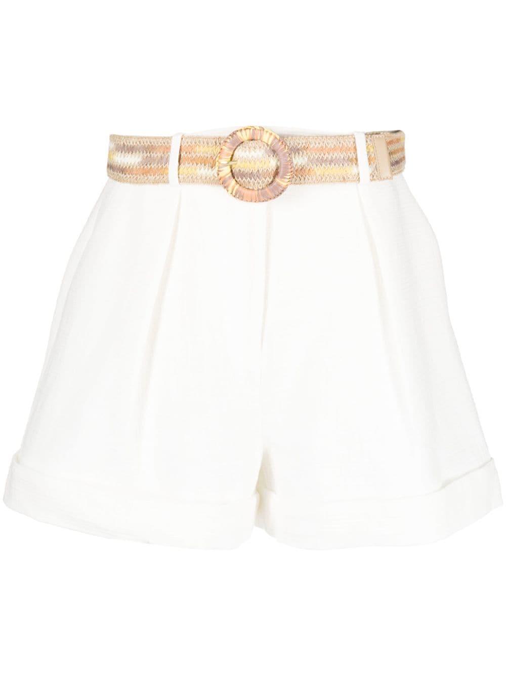Zimmermann white hotsell shorts