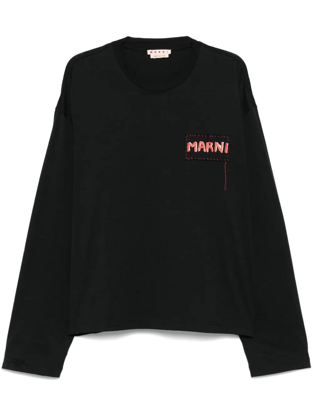 【関税&送料込み】Marni Long Sleeves T-Shirt Clothing Marni Long-sleeve t-shirts for Men | Online Sale up to 79