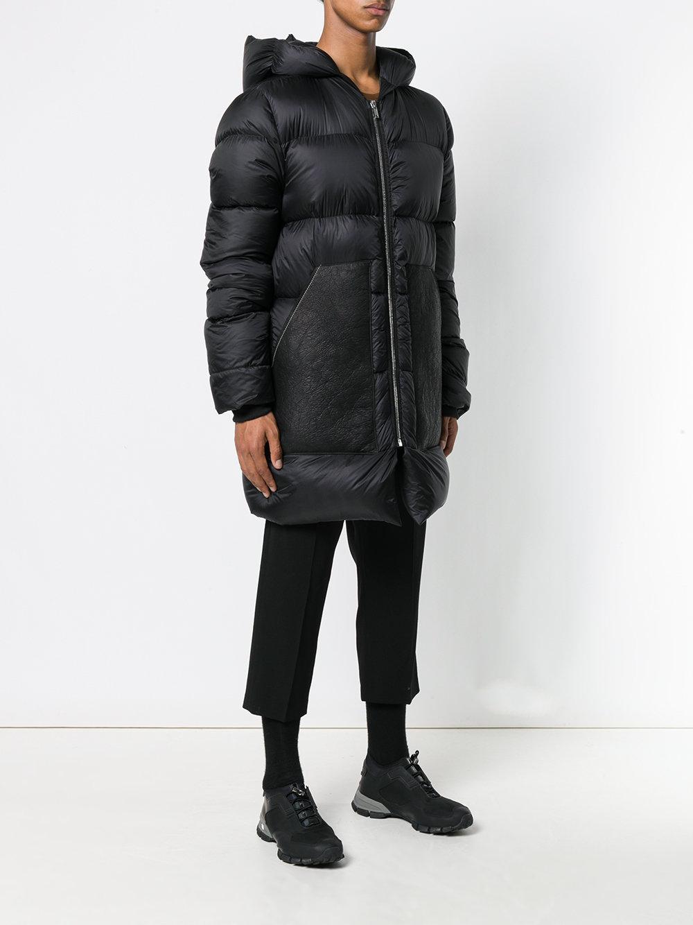 Rick Owens Wool Shearling-detailed Oversized Puffer Coat in Black for ...