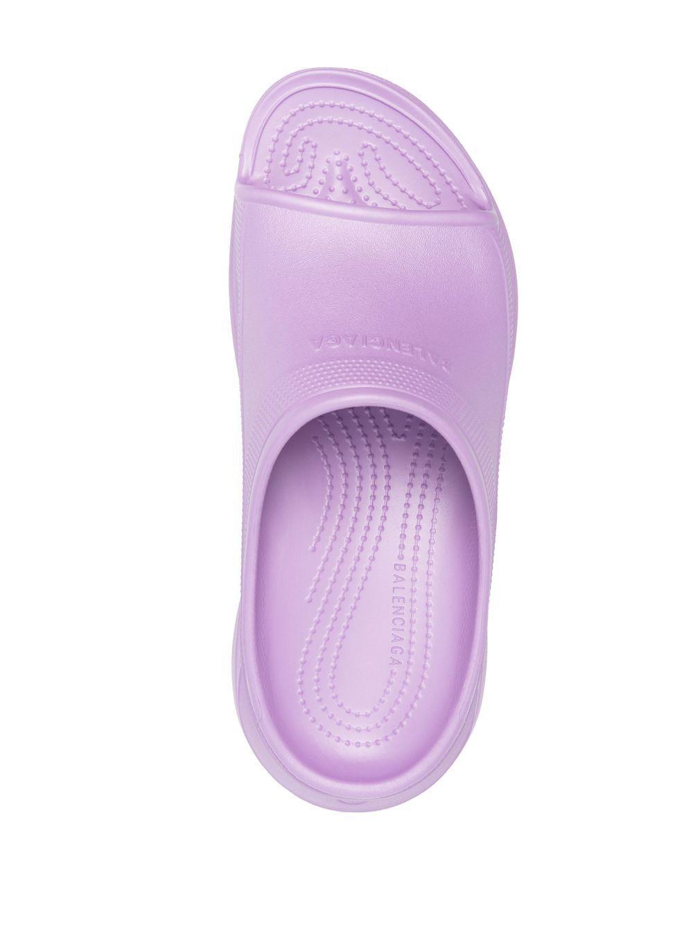 Balenciaga X Crocs Pool Crocs Platform Sandals in Purple | Lyst