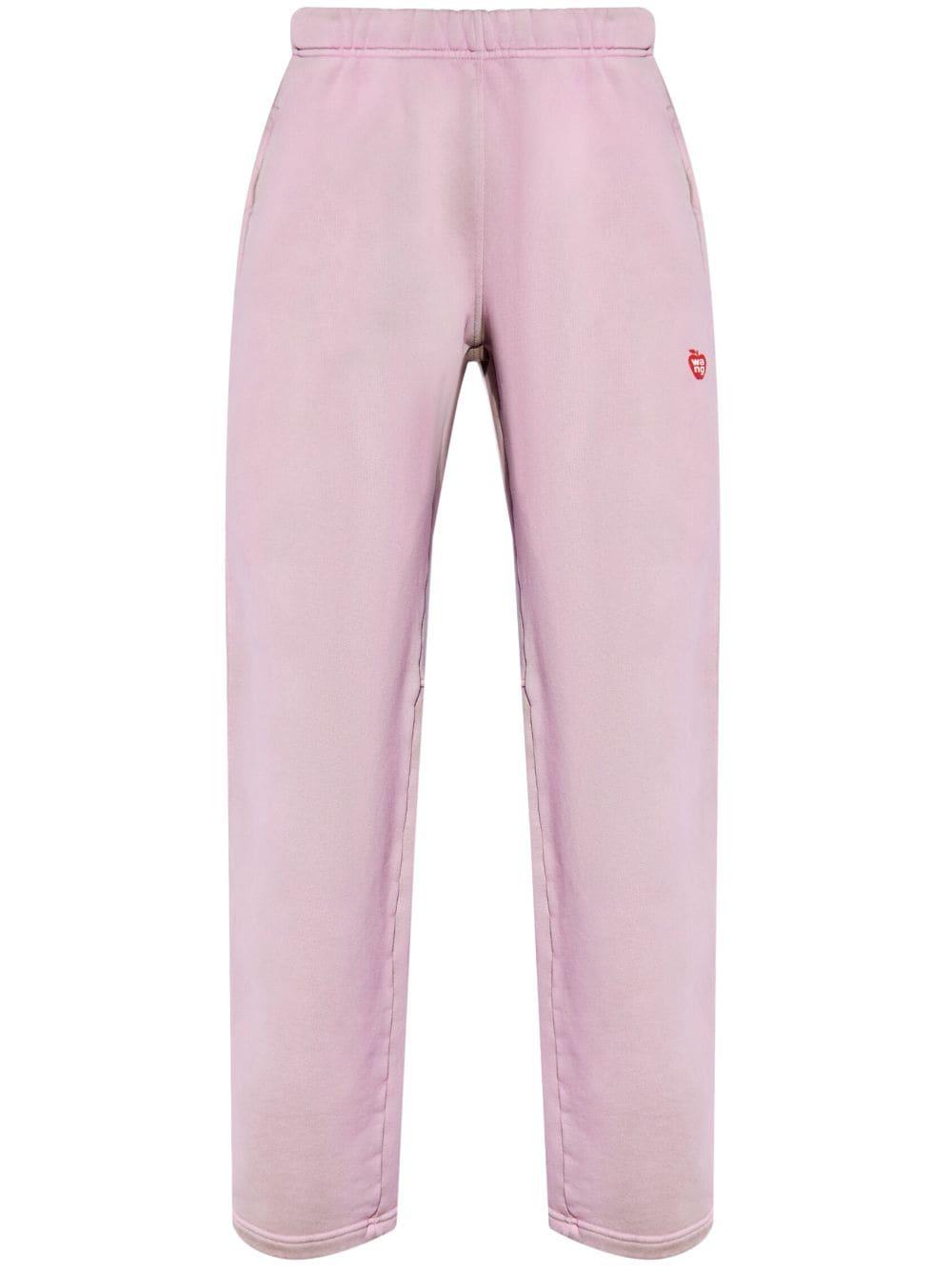 Alexander Wang Logo print Cotton Track Pants in Pink Lyst Australia