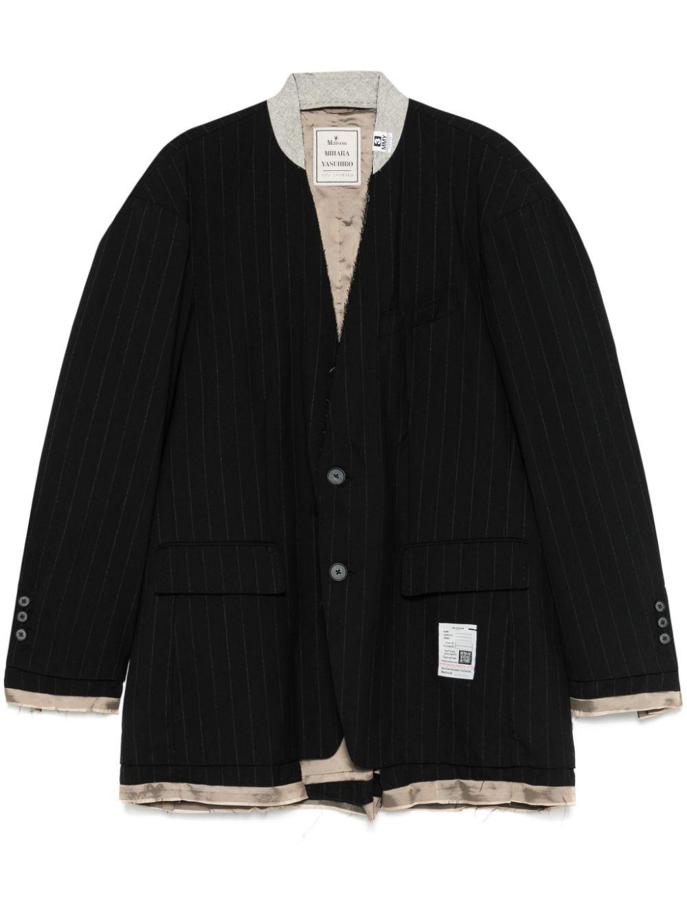 Maison Mihara Yasuhiro レディース ブラック ウール ジャケット Maison Mihara Yasuhiro レディース ブラック ウール ジャケット