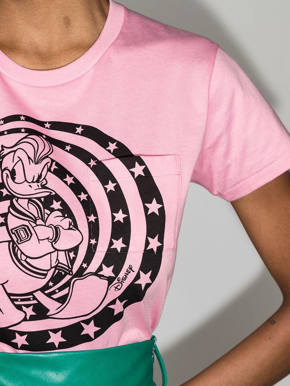 Gucci X Disney Donald Duck Cropped T-shirt in Pink | Lyst