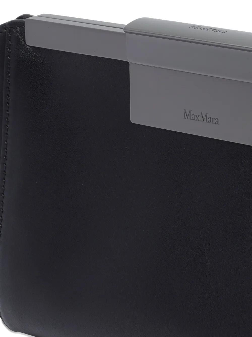 Max Mara Leather Belt Bag in Black | Lyst