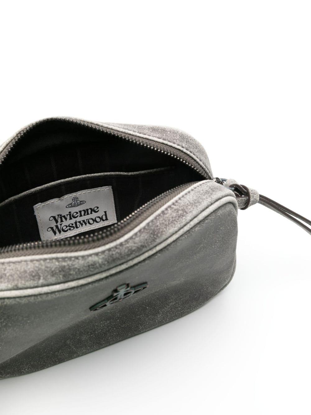 Vivienne Westwood Orb-plaque Distressed Messenger Bag in