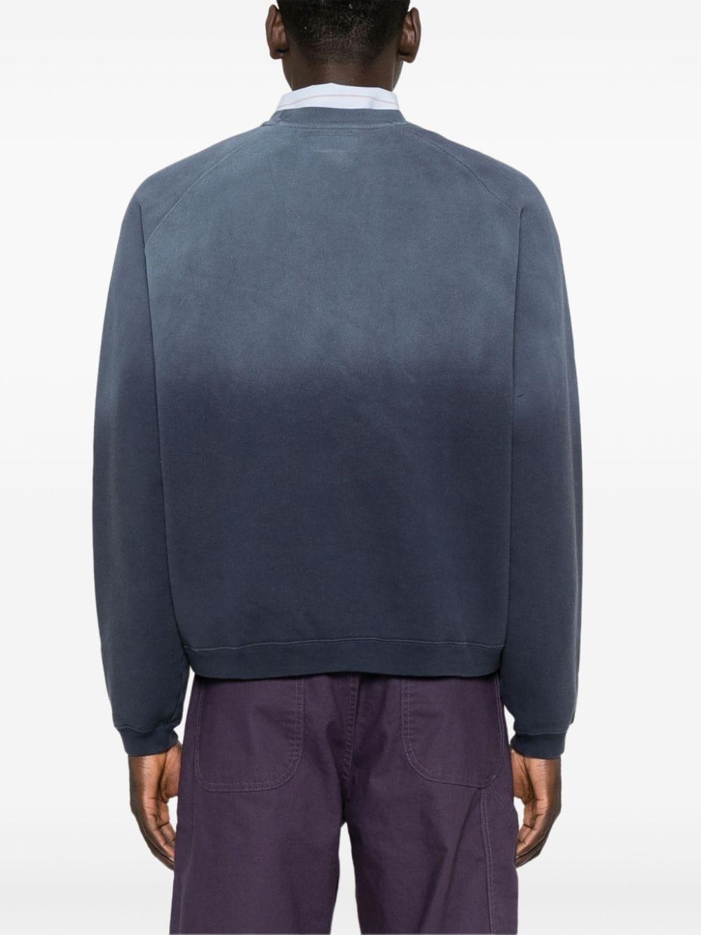 Stussy Raglan Sleeve Crew Sweatshirt in Blue for Men | Lyst