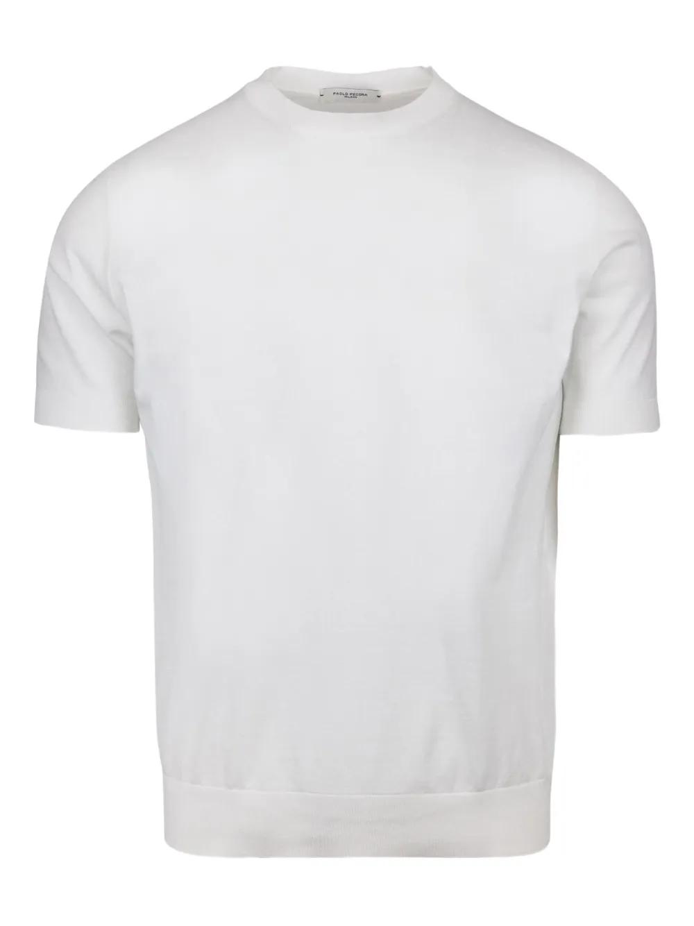 Tシャツ・カットソー PAOLO PECORA Men T Shirts LF03241691101 WHITE White t-shirt PAOLO PECORA - Rione Fontana