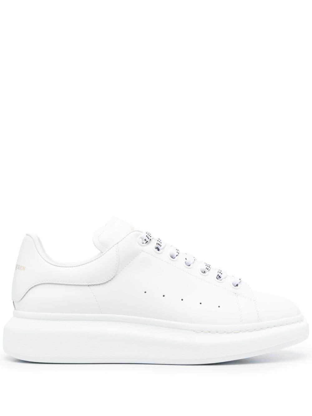 Alexander McQueen Metallic Oversized Leather Sneakers - Farfetch