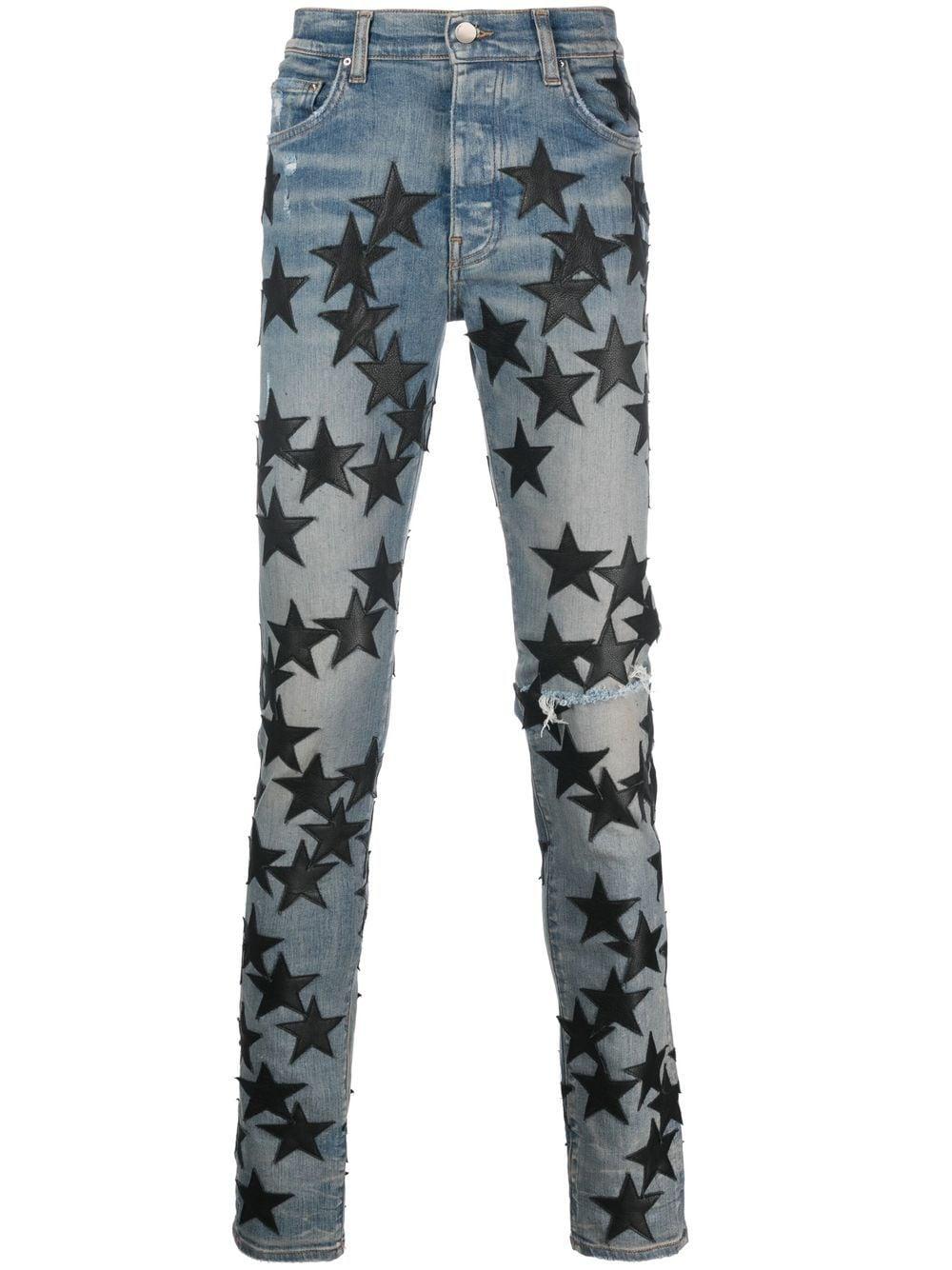 Amiri Chemist Star Skinny Jeans Men's Cotton/polyester/spandex