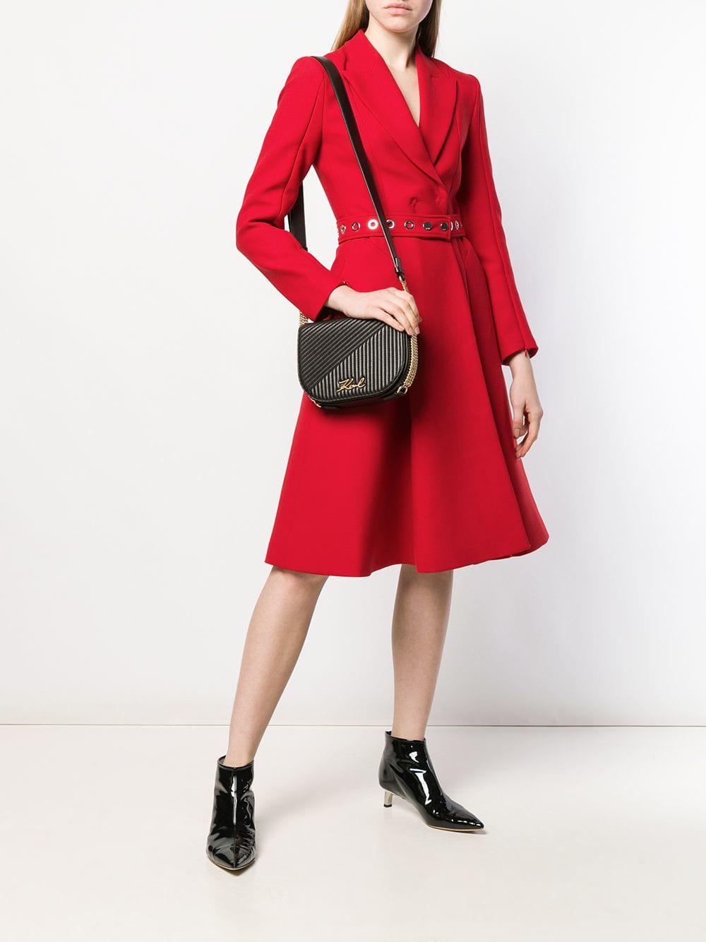 karl lagerfeld red coat