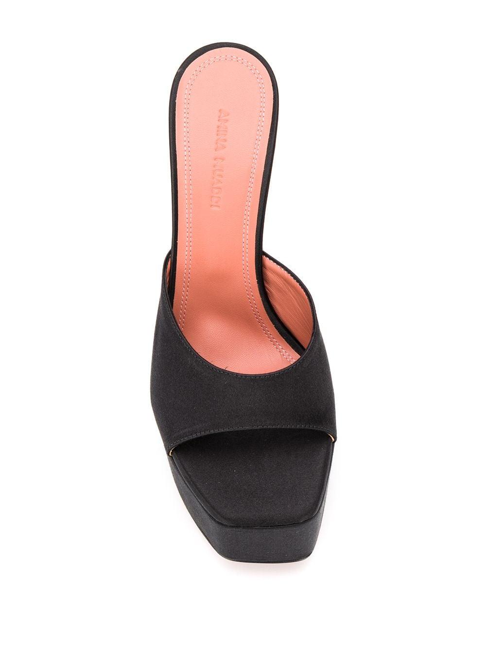 dalida satin platform mules