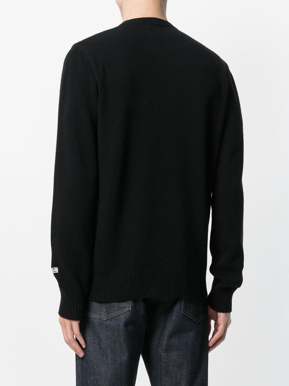 Iceberg Wool Daffy Duck Printed Sweater in Black for Men - Lyst