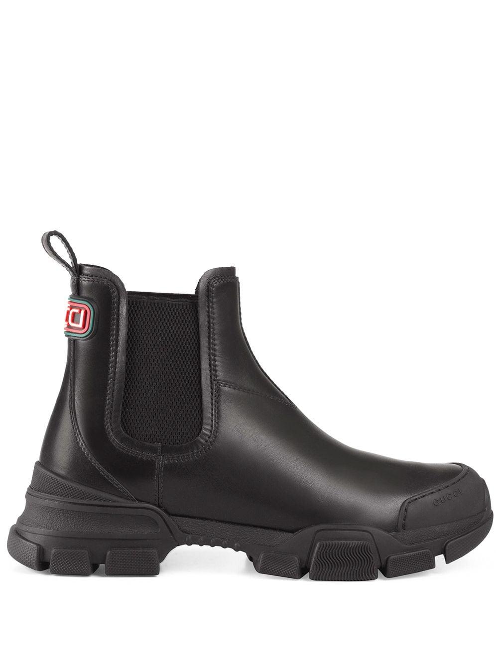 Gucci Leon Exaggerated-sole Leather Chelsea Boots for Men | Lyst