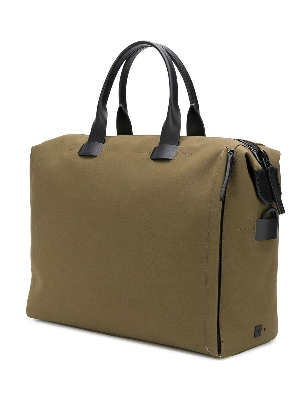 Troubadour Leather Top Handle Holdall Bag in Green for Men - Lyst