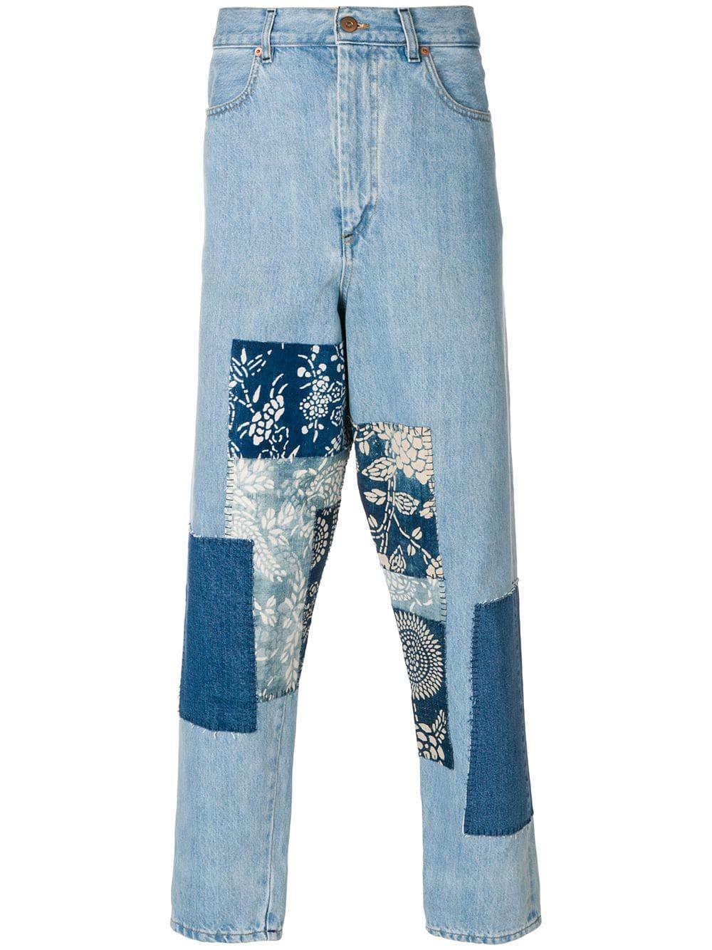 reworked denim jeans