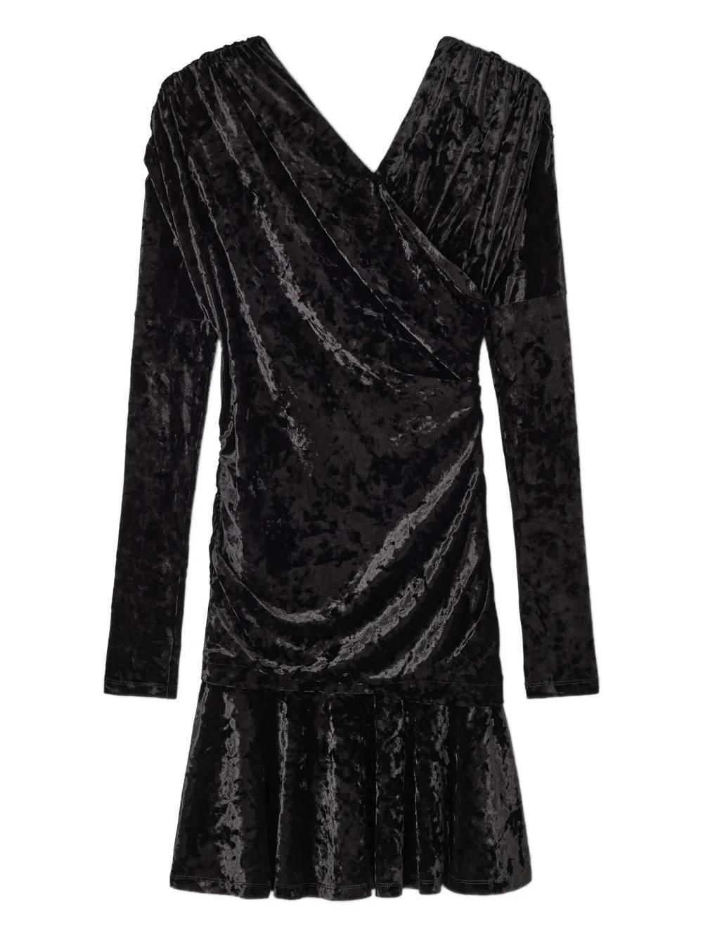 blue dress for baby girl Rent Ganni Black Velvet Maxi Dress main image 0