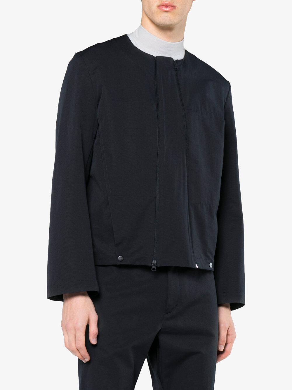 Kiko Kostadinov Cubist Cotton Jacket With Zip in Gray for Men | Lyst