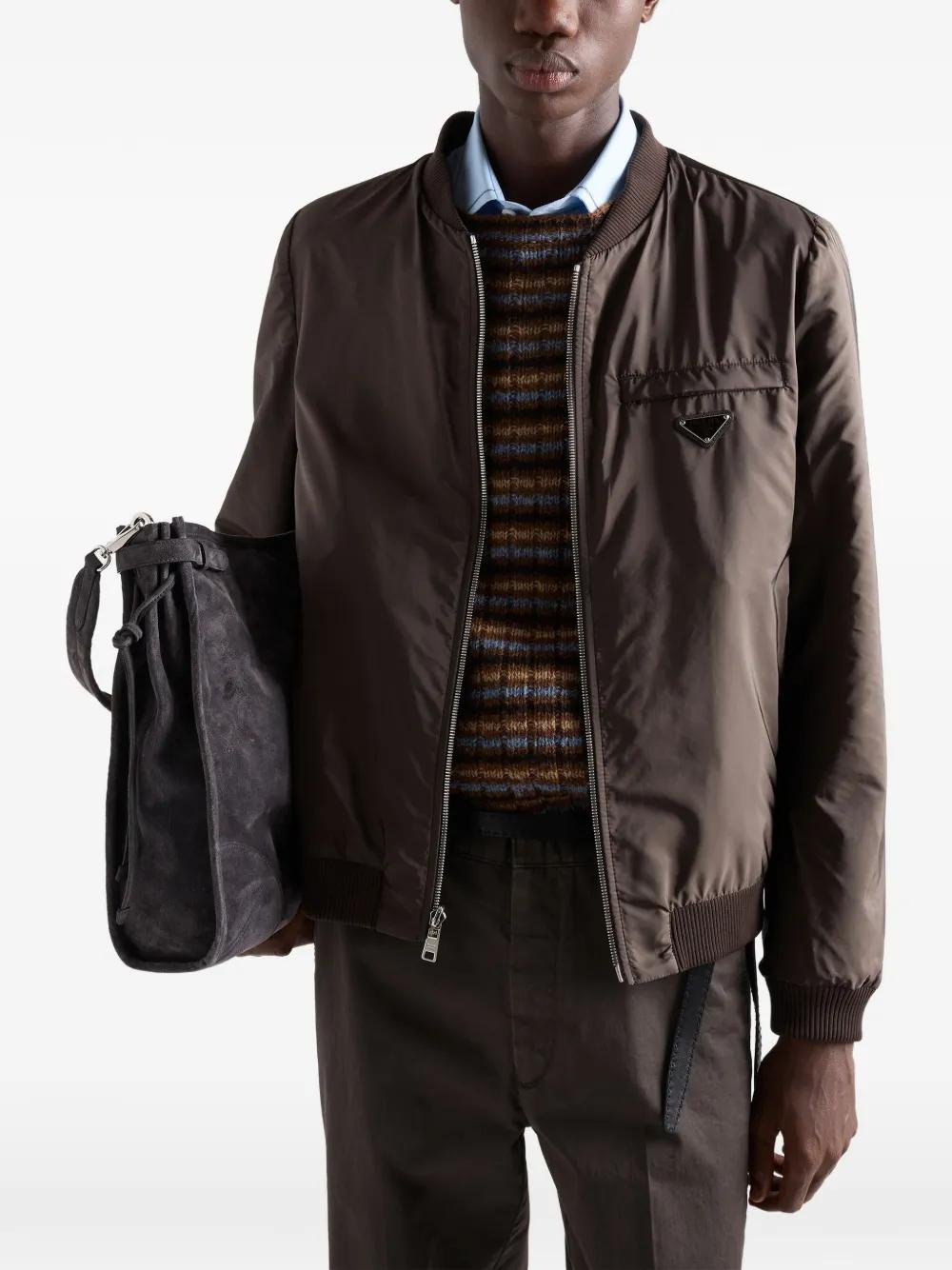 メンズ Prada レザージャケット | Lyst