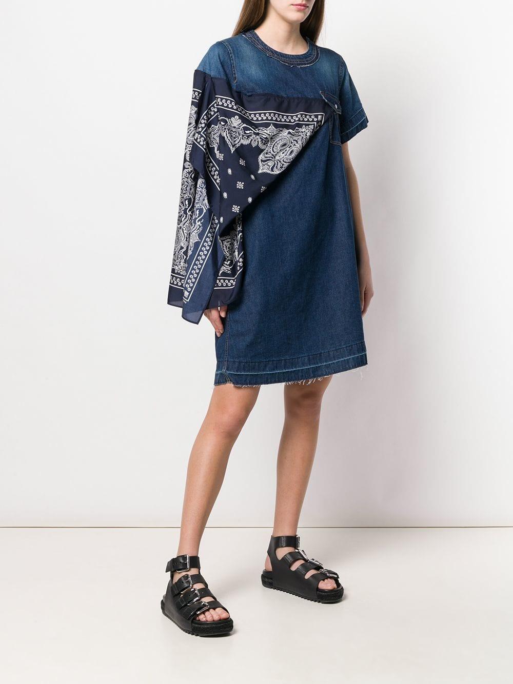 sacai denim dress