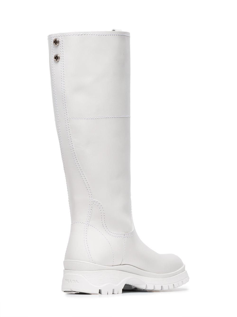 knee length rain boots