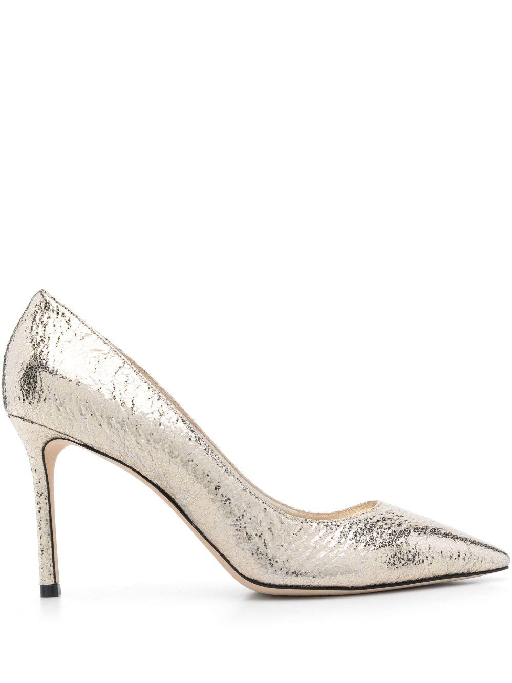 Jimmy Choo レディース ホワイト Romy 85mm パンプス ヒール