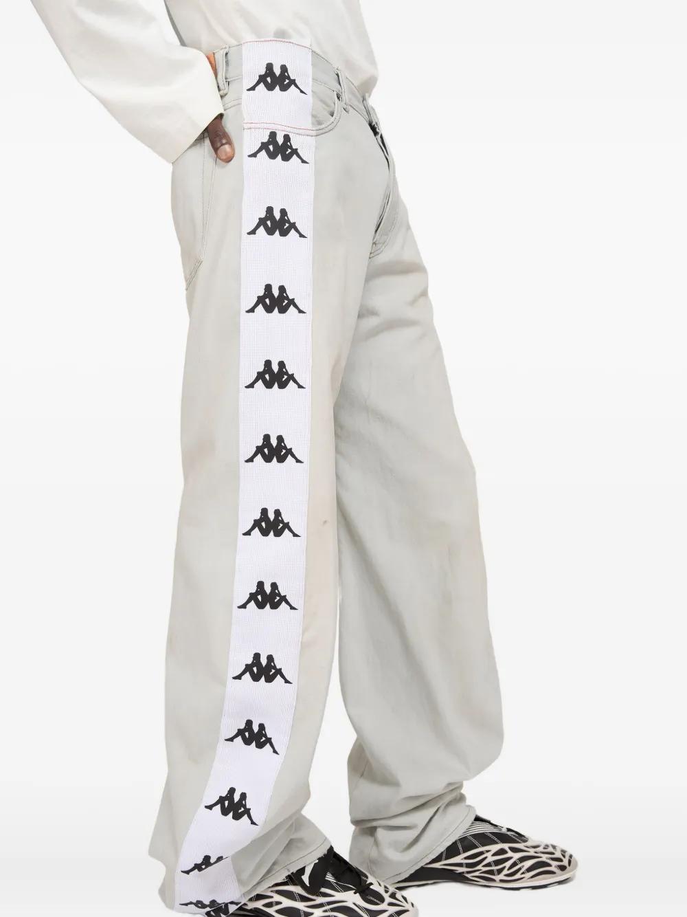 メンズ Acne Studios X Kappa ストレートジーンズ ホワイト | Lyst