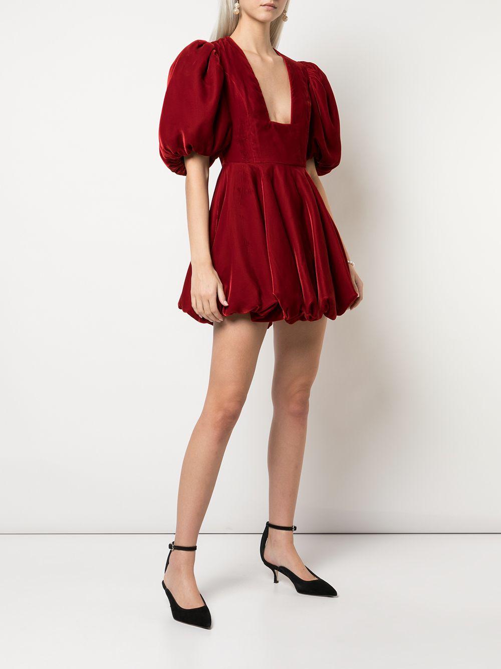Khaite Leona Velvet Mini Dress in Red - Save 60% - Lyst