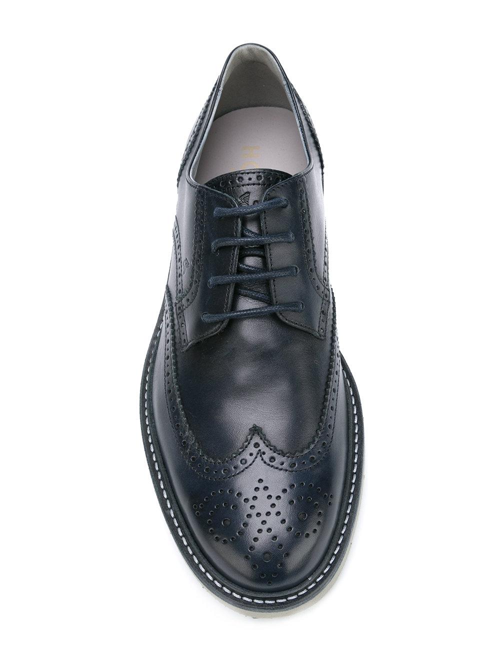 leather sports sole brogues