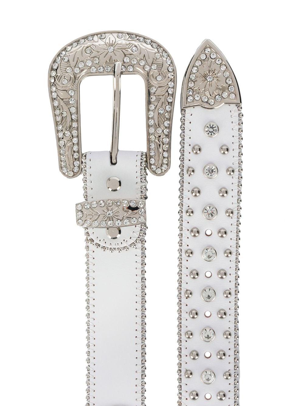 rhinestone studded belt