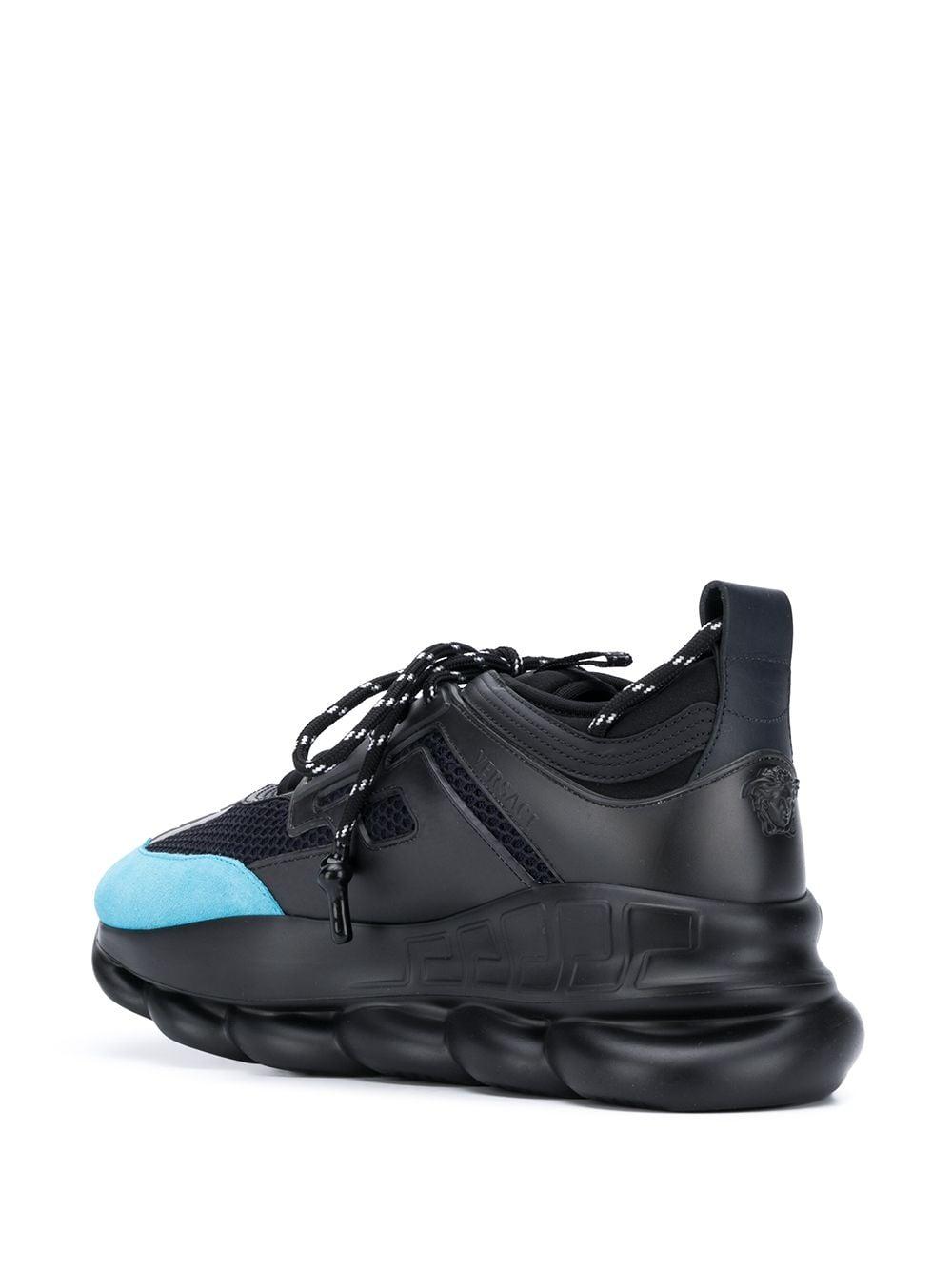 Versace Chunky Lace-up Sneakers in Black (Blue) for Men - Lyst