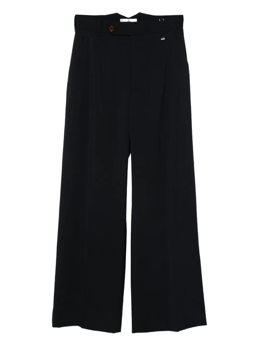 パンツ VIVIENNE WESTWOOD LAUREN COTTON WIDE-LEG PANTS Vivienne Westwood Wide-leg and palazzo pants for Women